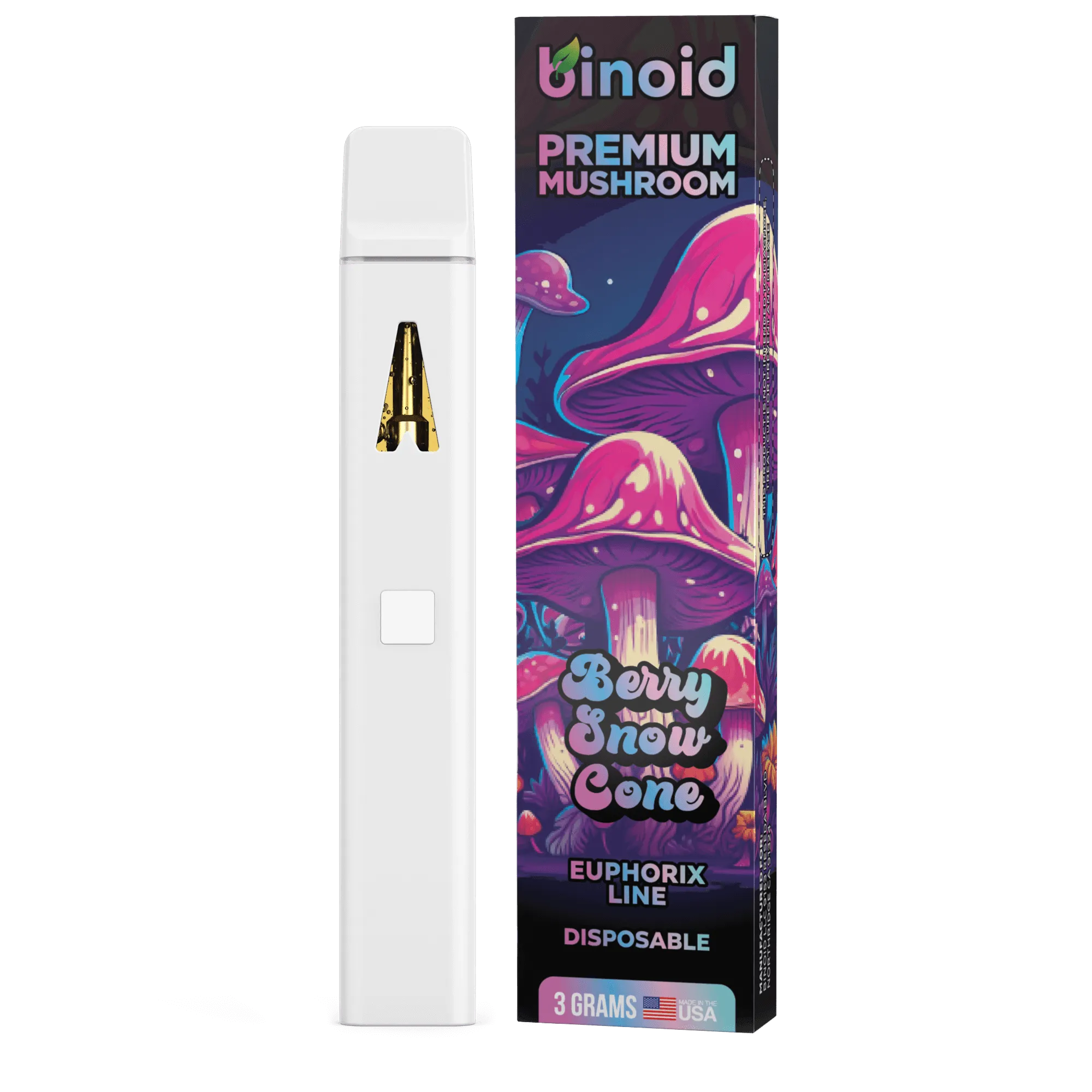 Binoid Amanita Mushroom Disposable Vape - 3G Binoid Coastal Hemp Co