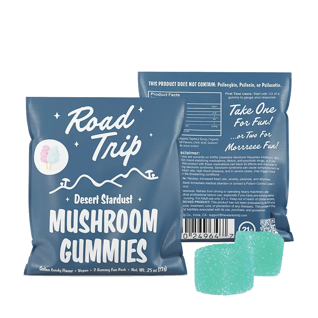 Road Trip Mushroom Gummies 2 Pack Erth Wellness Coastal Hemp Co