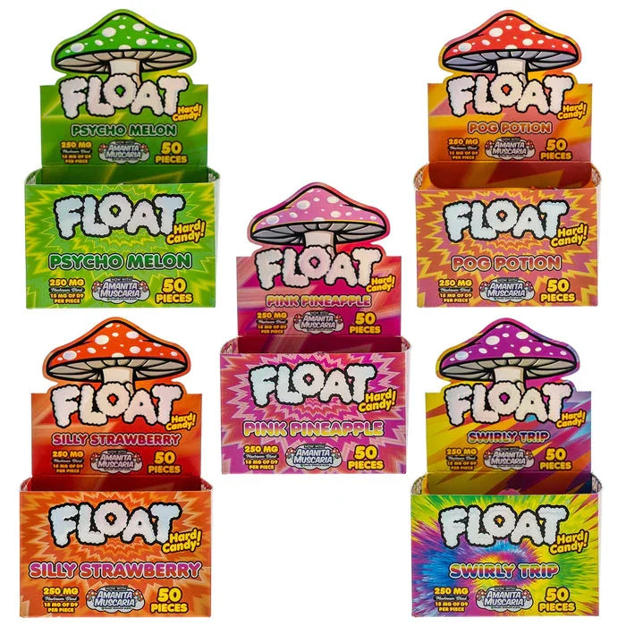 FLOAT Mushroom Hard Candy Box 50ct Float Coastal Hemp Co