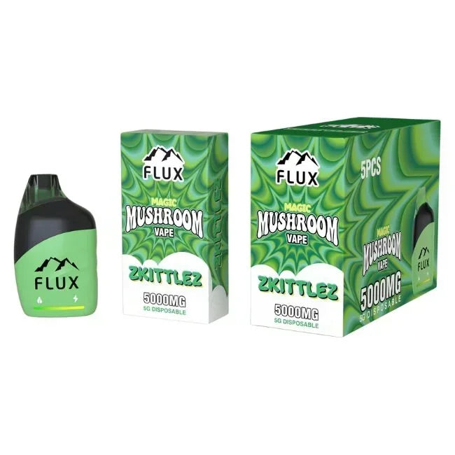 Flux Magic Mushroom Vape Zkittlez 5000mg disposable from Coastal Shroomz