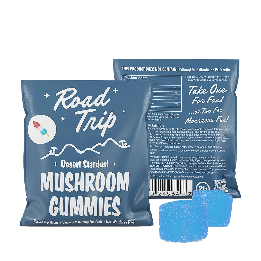Road Trip Mushroom Gummies 2 Pack Erth Wellness Coastal Hemp Co