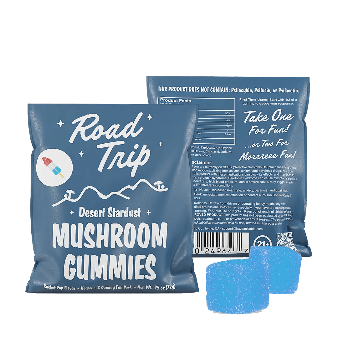 Road Trip Mushroom Gummies 2 Pack Erth Wellness Coastal Hemp Co