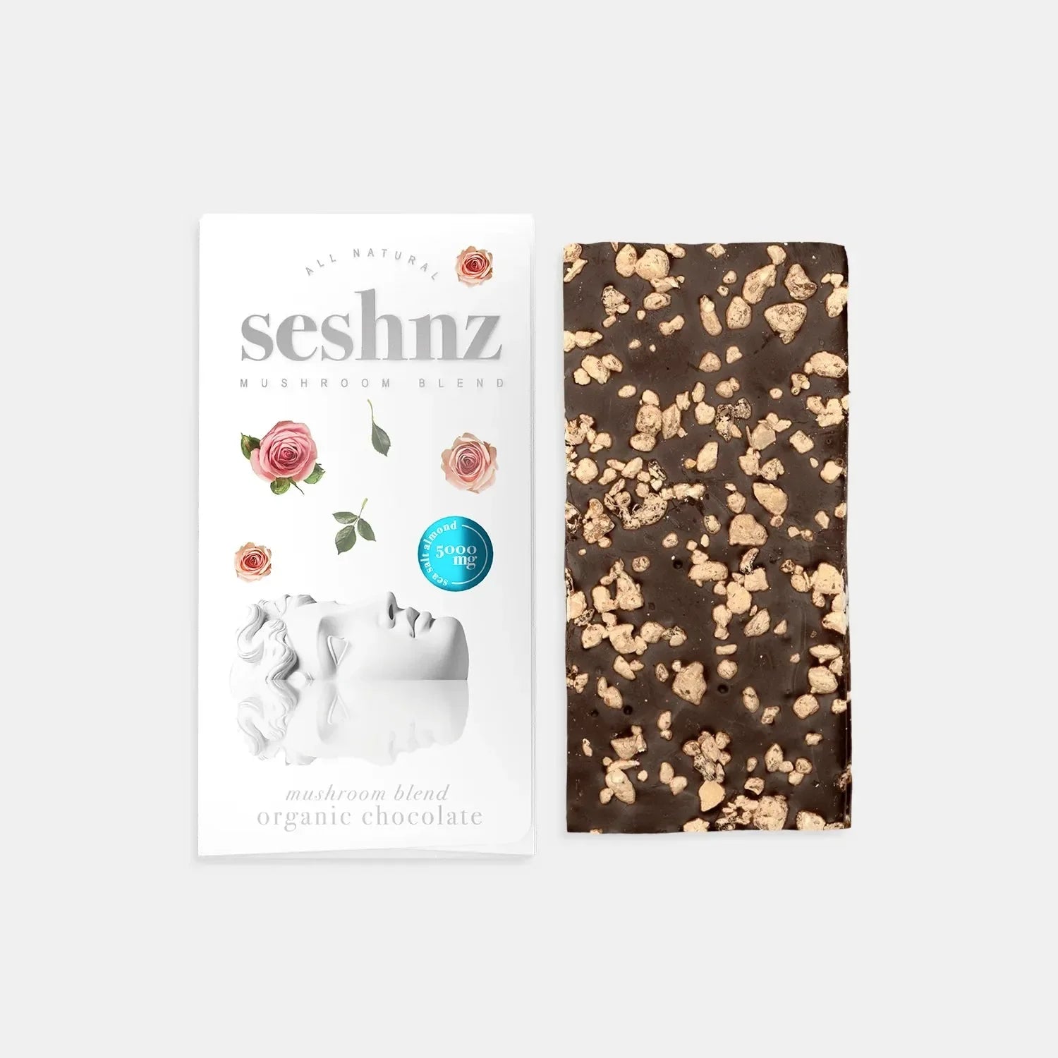 Seshnz Mushroom Chocolate Bar 5000mg Seshnz Coastal Hemp Co