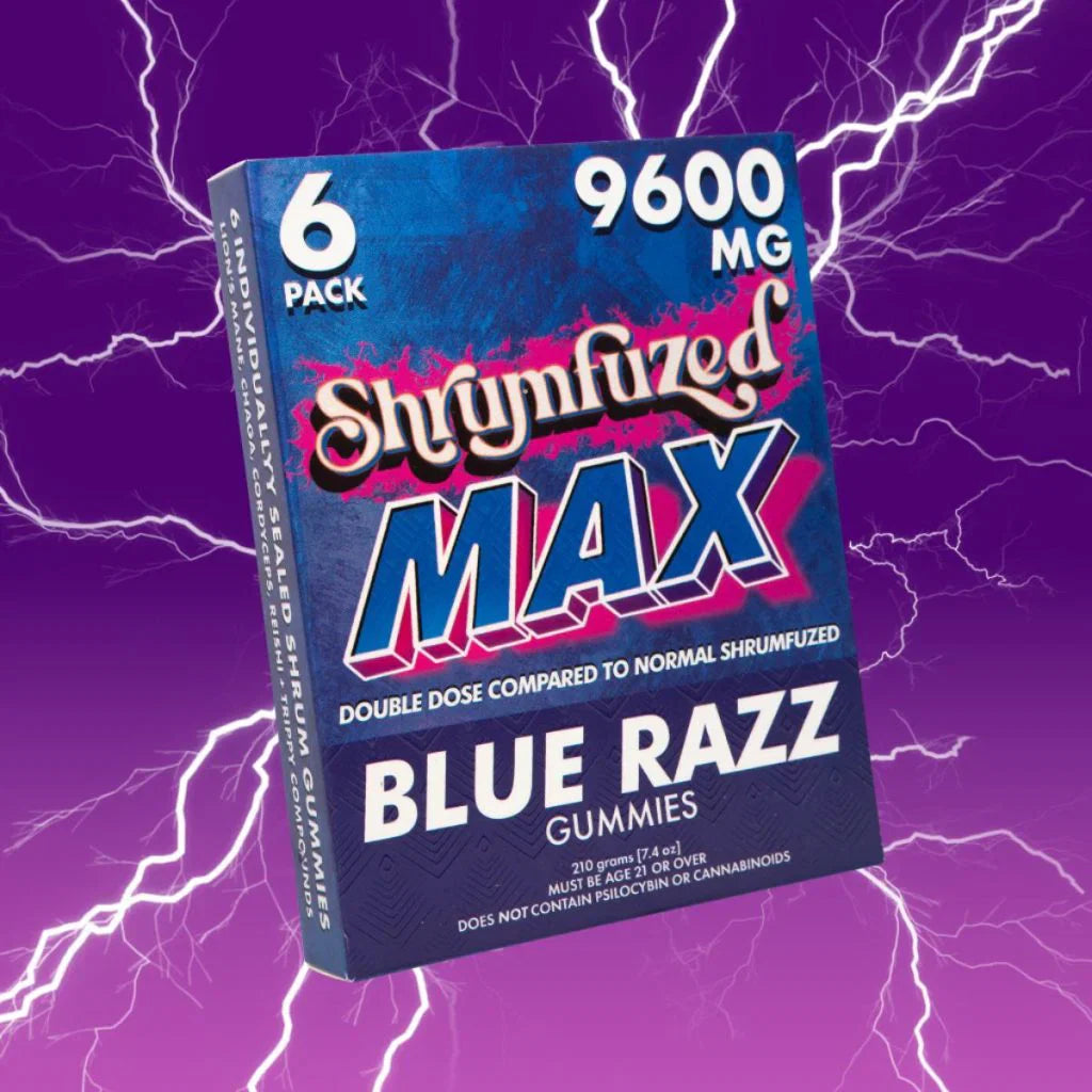 Shrumfuzed Max Mushroom Gummies 9600mg 6Pk