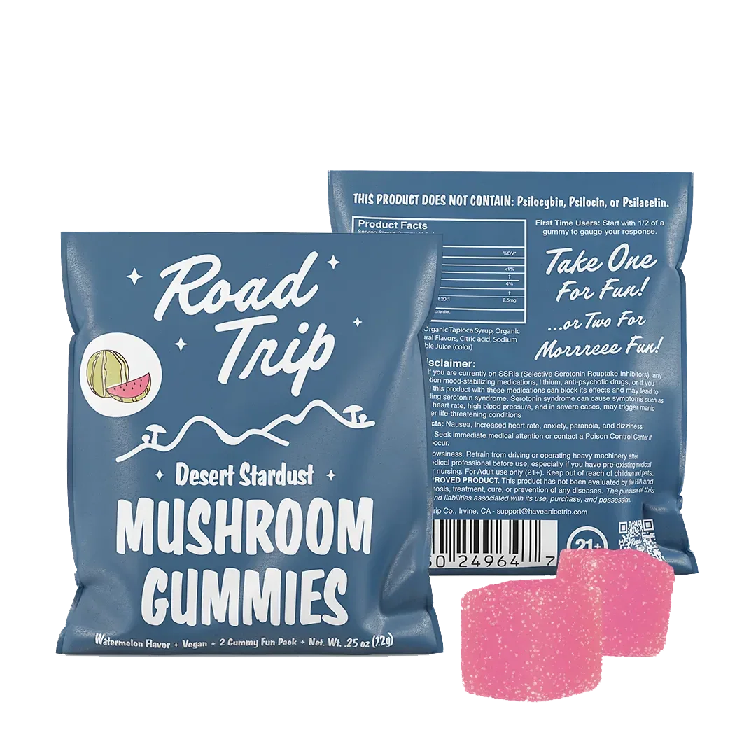 Road Trip Mushroom Gummies 2 Pack Erth Wellness Coastal Hemp Co