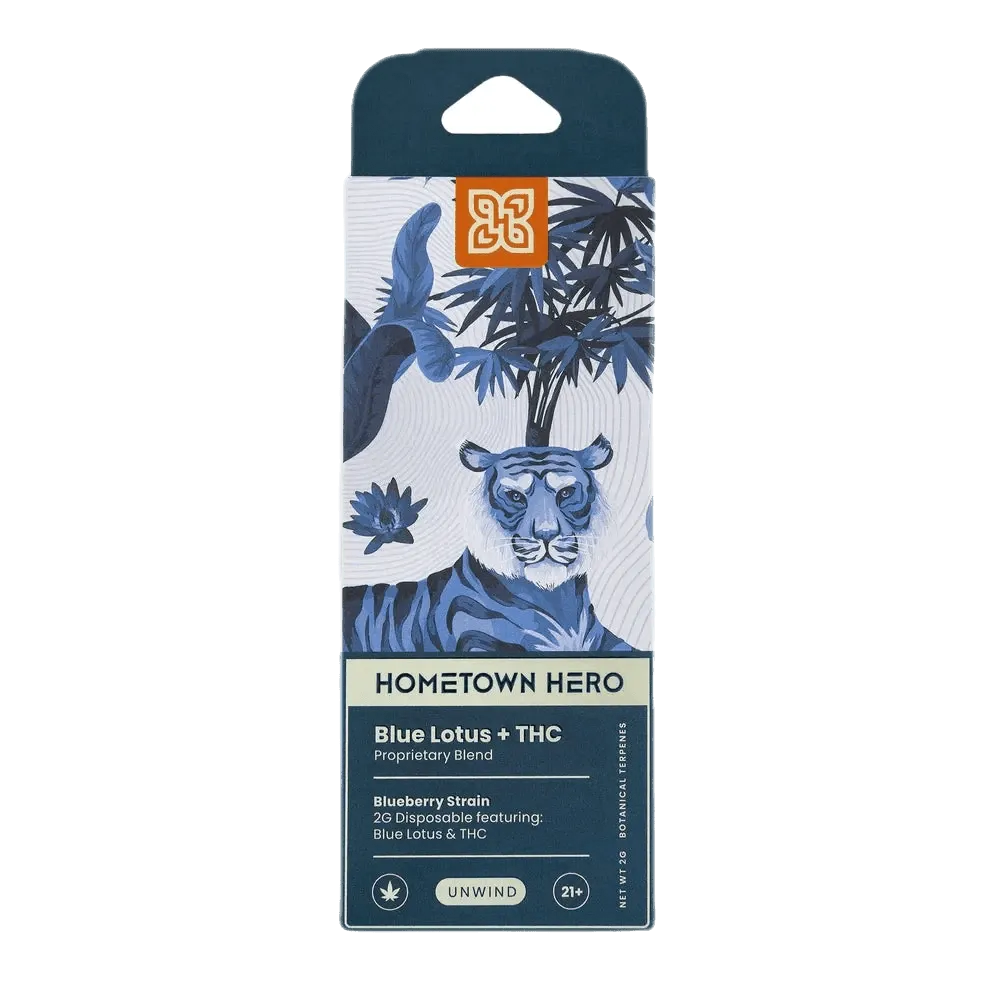 Hometown Hero 2G Blue Lotus Disposable - Coastal Hemp Co