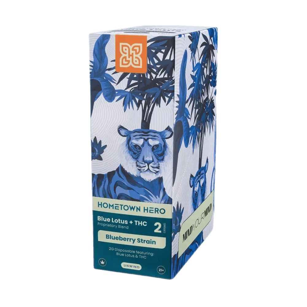 Hometown Hero 2G Blue Lotus Disposable - Coastal Hemp Co