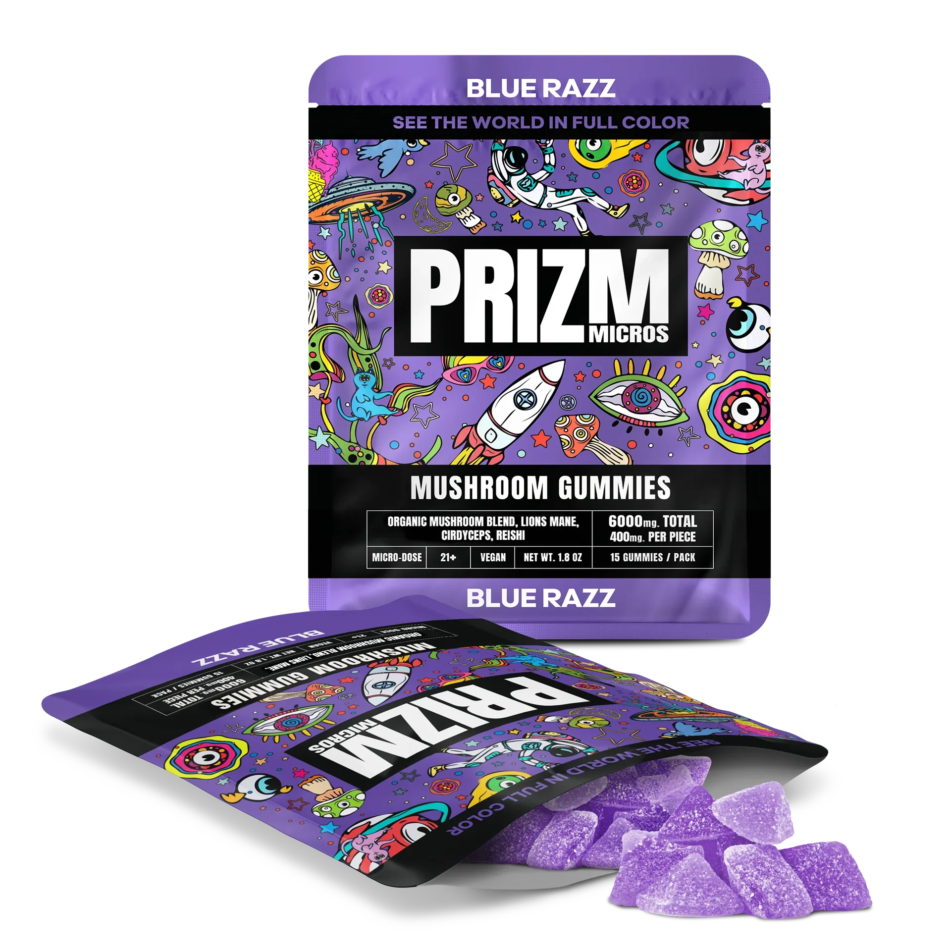 Prizm Micros Magic Mushroom Gummies Prizm Micros Coastal Hemp Co