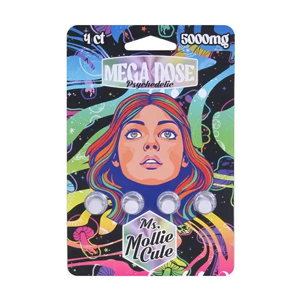 Miss Mollie Cule Mega Dose Psychedelic Tablets 4ct | 5000mg Coastal Hemp Co Coastal Hemp Co
