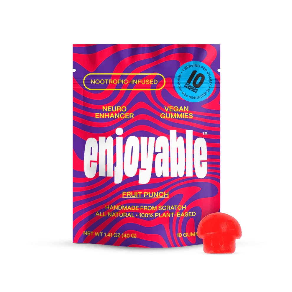 Enjoyable Mushroom Nootropic Gummies - Coastal Shroomz