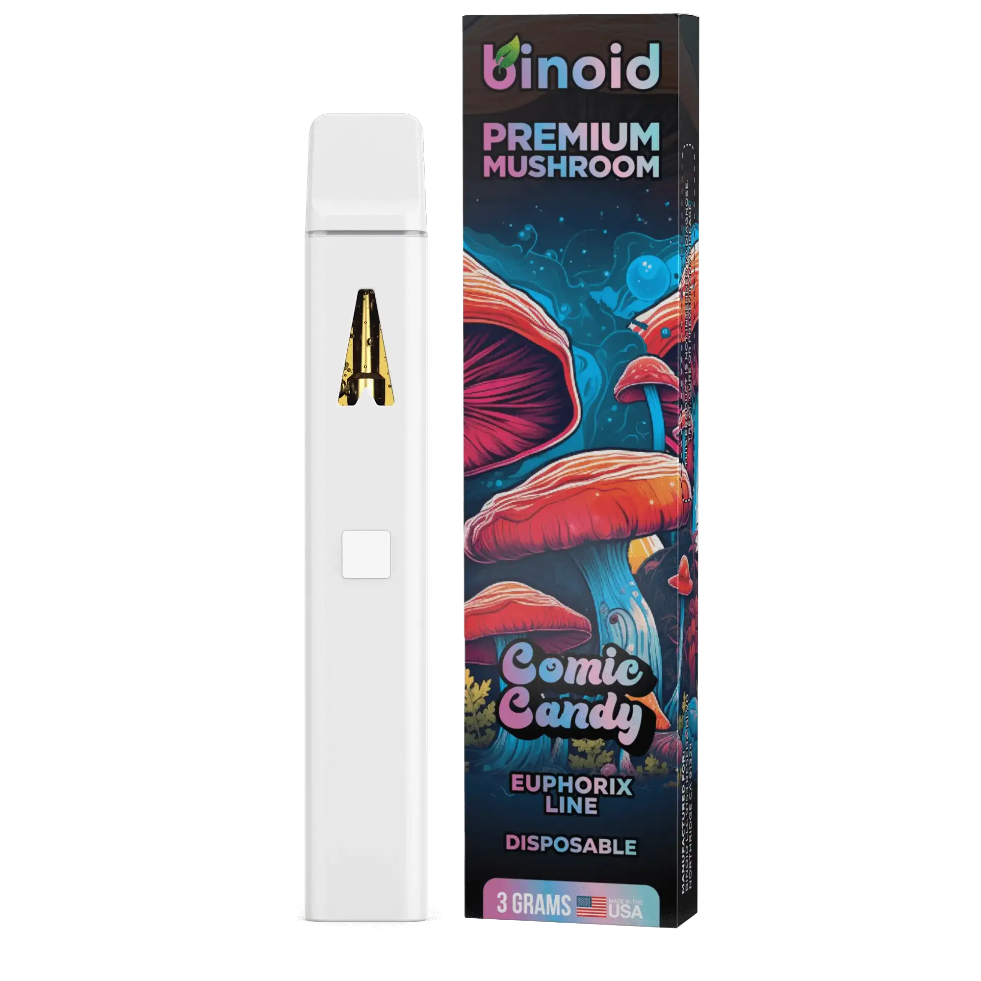 Binoid Amanita Mushroom Disposable Vape - 3G Binoid Coastal Hemp Co