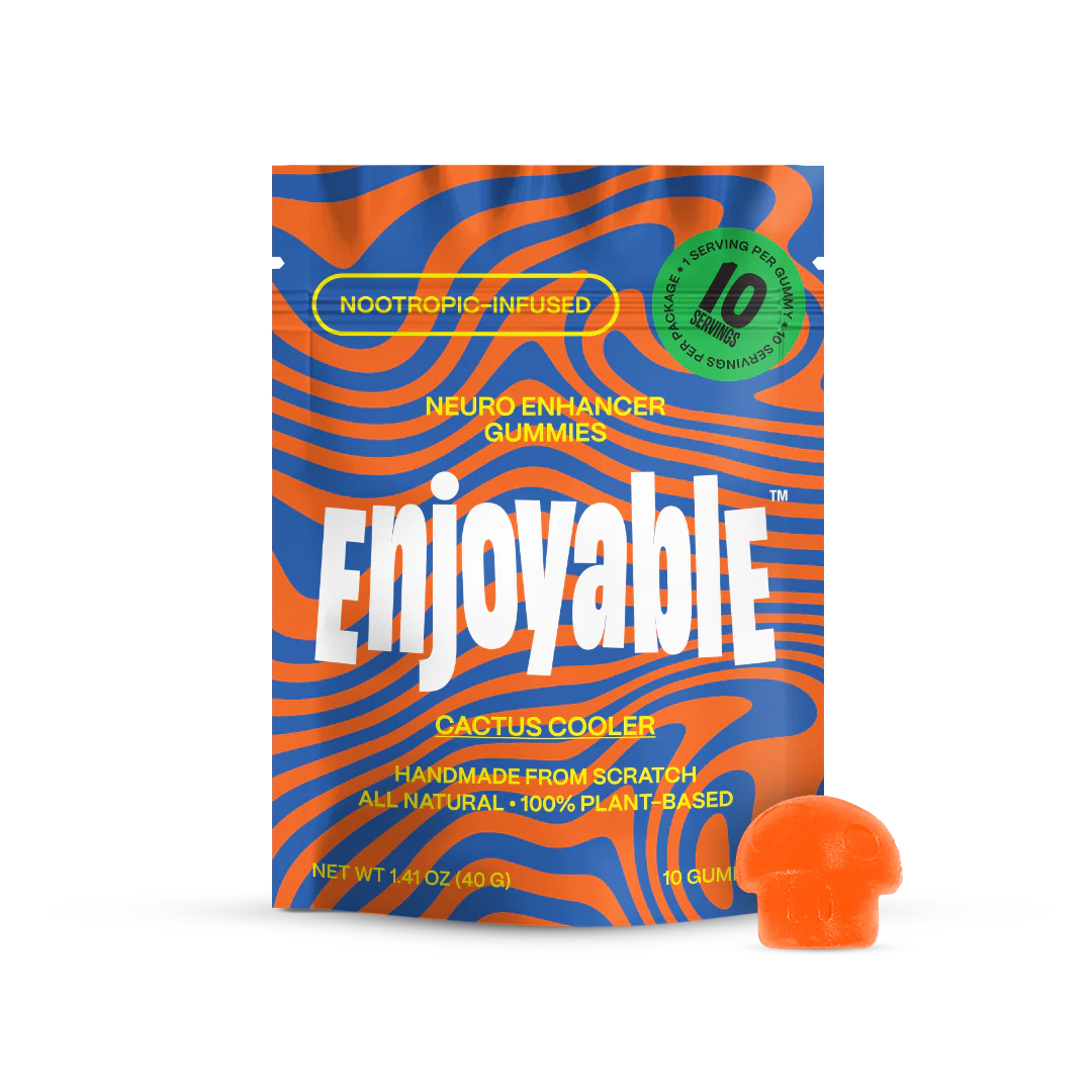 Enjoyable Mushroom Nootropic Gummies - Coastal Shroomz