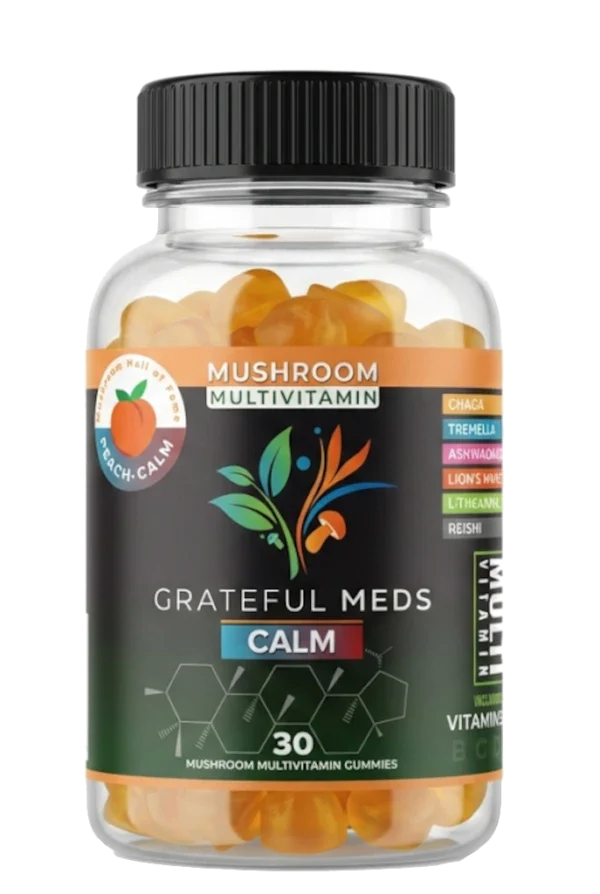 Grateful Meds | Multivitamin Mushroom Gummies | 30 Count - Coastal Hemp Co