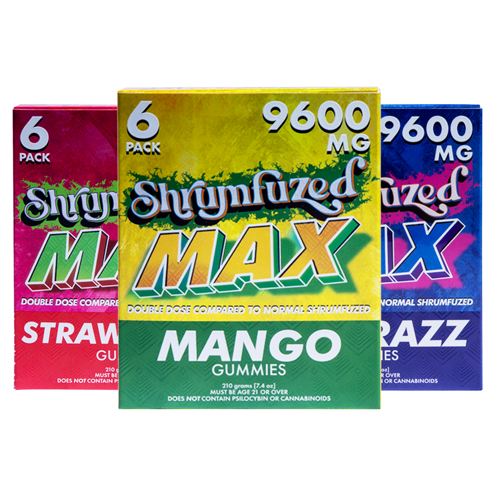 Shrumfuzed Max Mushroom Gummies 9600mg 6Pk