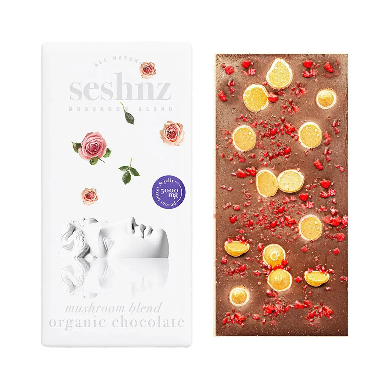 Seshnz Mushroom Chocolate Bar 5000mg Coastal Hemp Co