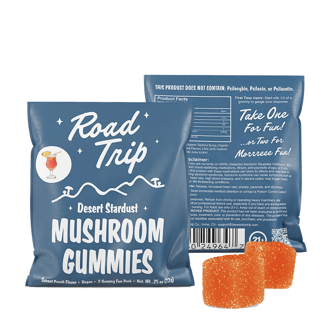 Road Trip Mushroom Gummies 2 Pack Erth Wellness Coastal Hemp Co
