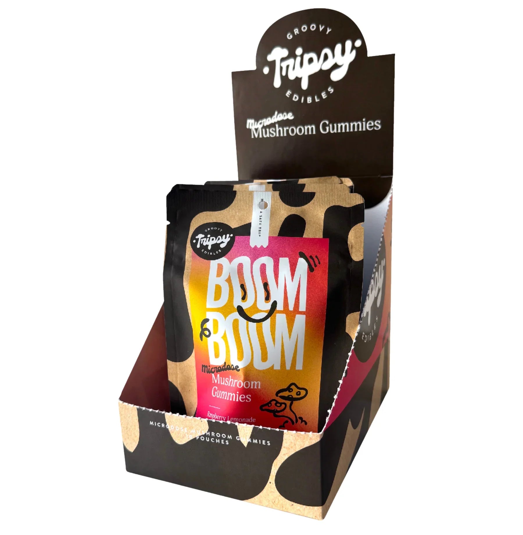 Tripsy BOOM BOOM Microdose Mushroom Gummies 10ct. Realize Coastal Hemp Co