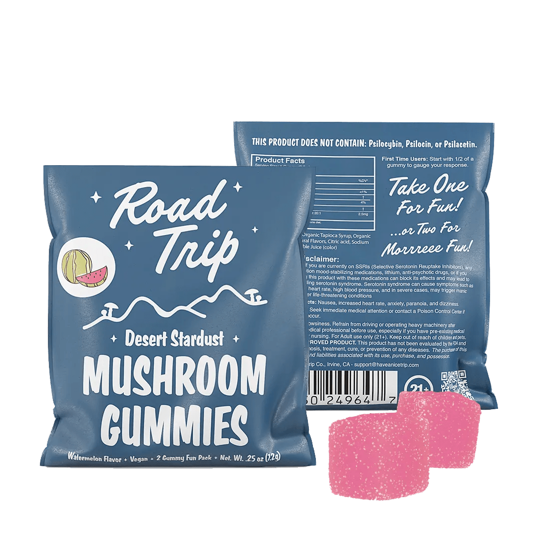 Road Trip Mushroom Gummies 2 Pack Erth Wellness Coastal Hemp Co