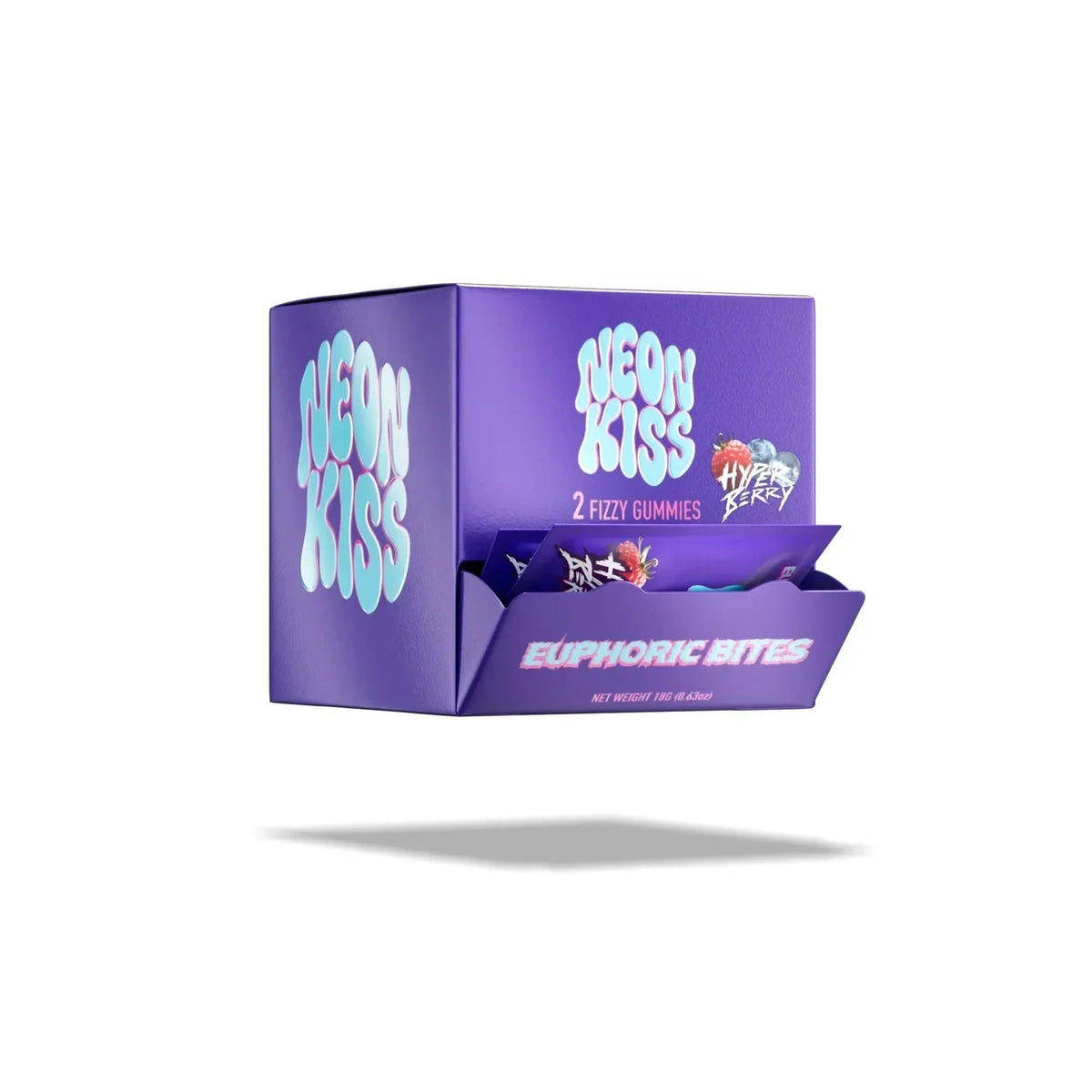 Neon Kiss Euphoric Bites 2ct | Display 30-Pack QWIN Coastal Hemp Co