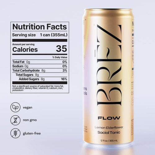 Brez Flow Lions Mane Mushroom Beverage - Coastal Shroomz
