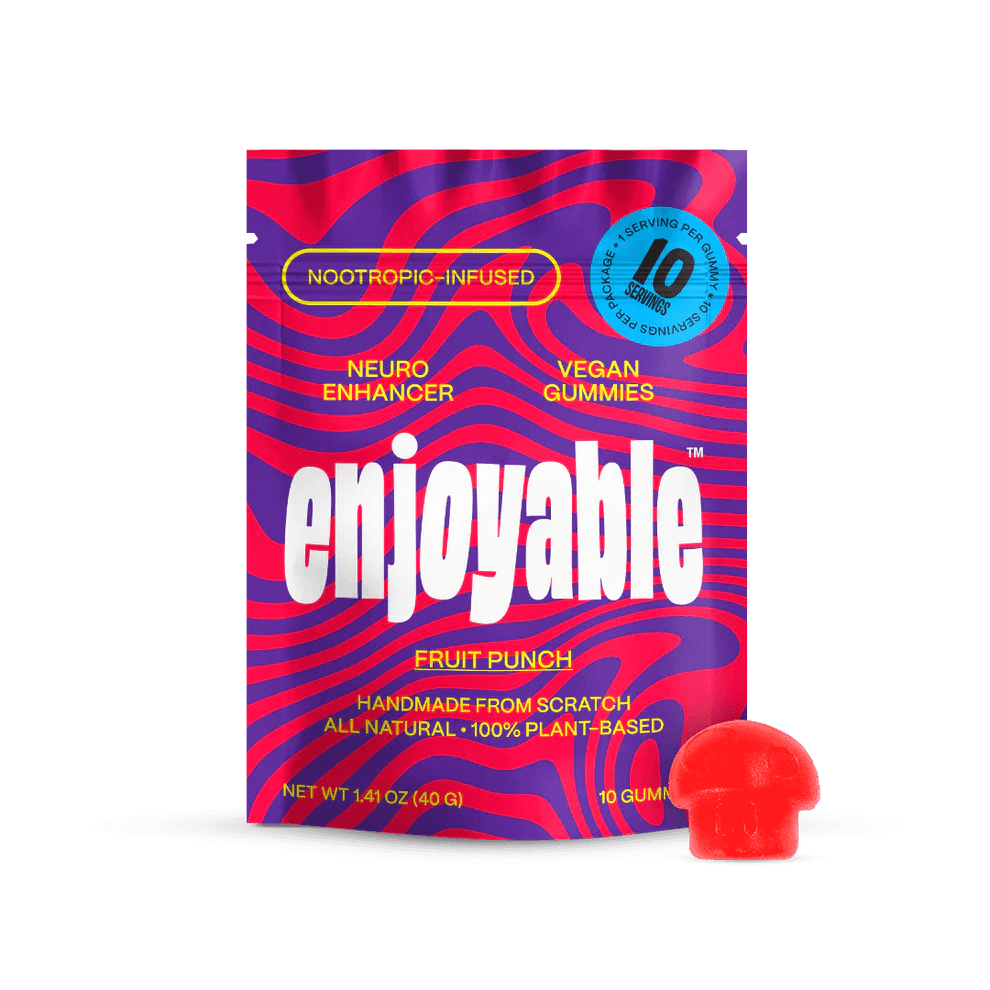 Enjoyable Mushroom Nootropic Gummies - Coastal Shroomz