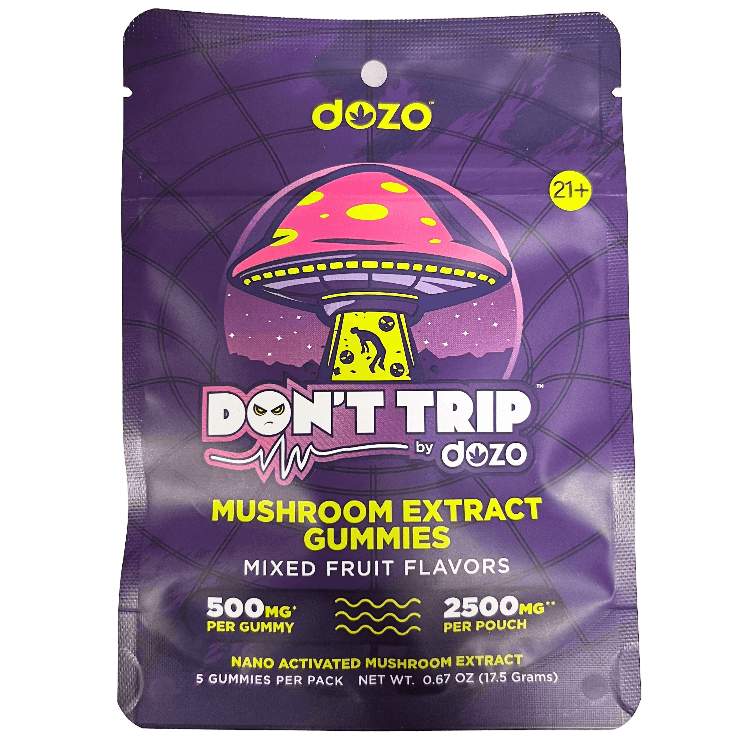 New OG Dozo Don’t Trip Mushroom Gummies 2500 mg - Coastal Hemp Co